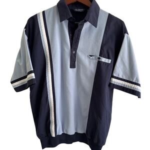 Retro LD Sport Mob Boss Short Sleeve Banded Shirt Tony Soprano Large